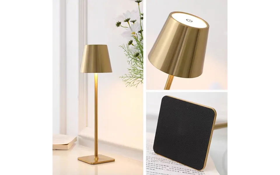 Bordlampe Led M Touch & Genopladelig Funktion - Sort