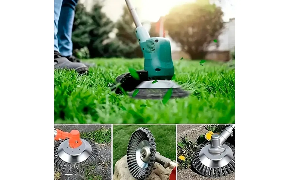 Effektiv Stålbørste 6 Eller 8 Til Ukrudtsfjernelse Og Polering - 8 Tommer