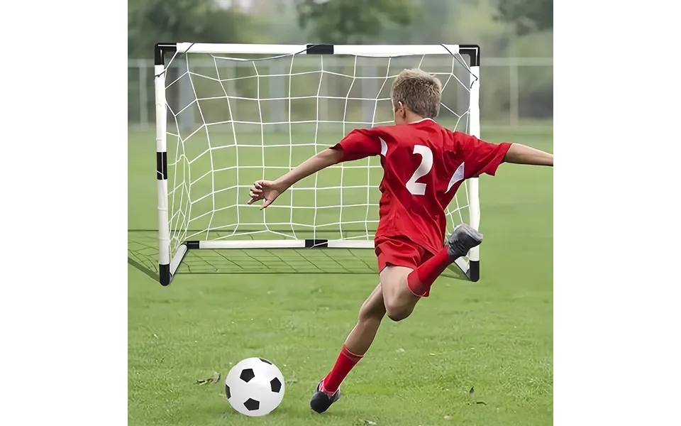 Fodboldmål 61 X 30 X 39 Cm Inkl. Bold & Pumpe