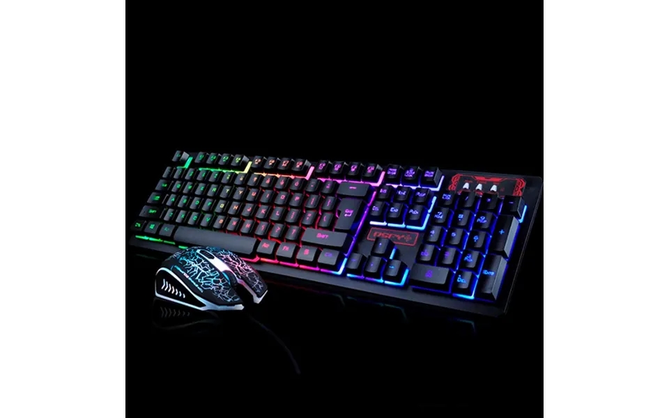 Gaming Tastatur & Mus Med Backlight Led