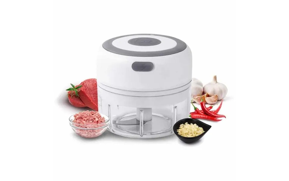 Genopladelig Minihakker Usb 100 Eller 250 Ml. - 100 Ml. Hvid