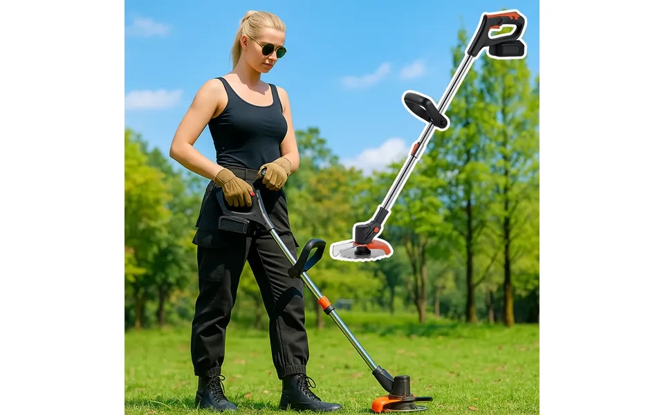 Græstrimmer & Ukrudtsfjerner 18v Med Teleskopskaft & Batteri