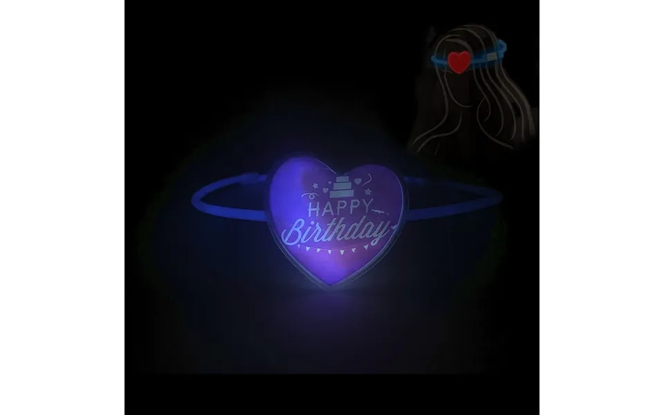 Hårbånd M Hjerte- Selvlysende Glow Stick - 3 Modeller