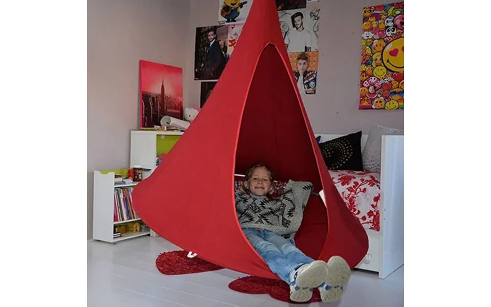 Hængehule Hængekøje Telt Lilla Eller Grøn - Grøn 150x150 Cm