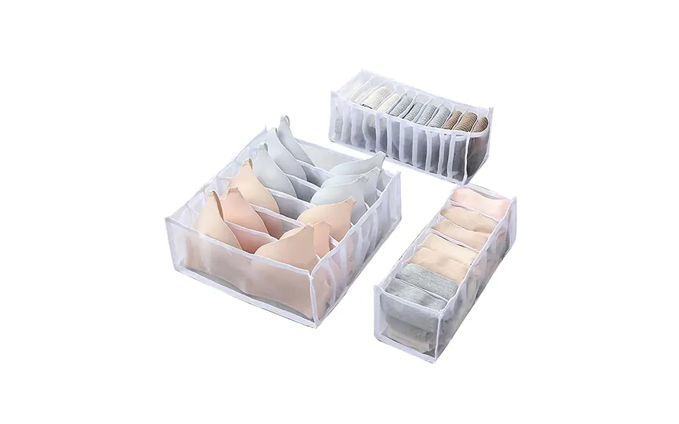 Opbevaringsboks Undertøjsskuffe Arrangør - Sæt Med 3 Stk.