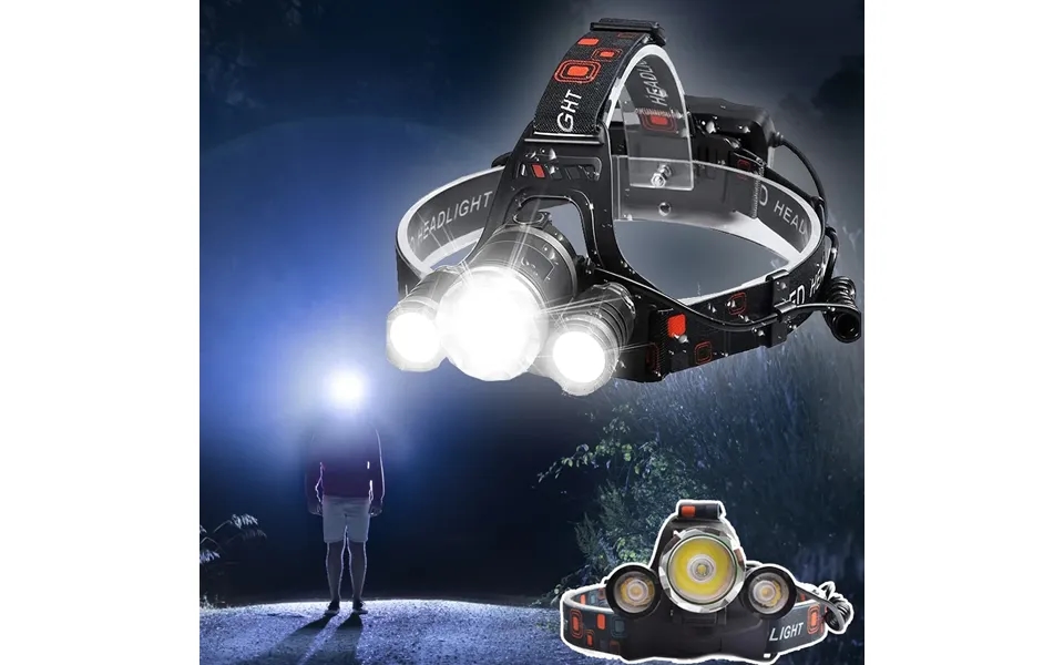 Professionel Led Pandelampe 5000 Lumen - Multifunktionel Og Genopladelig Med Usb