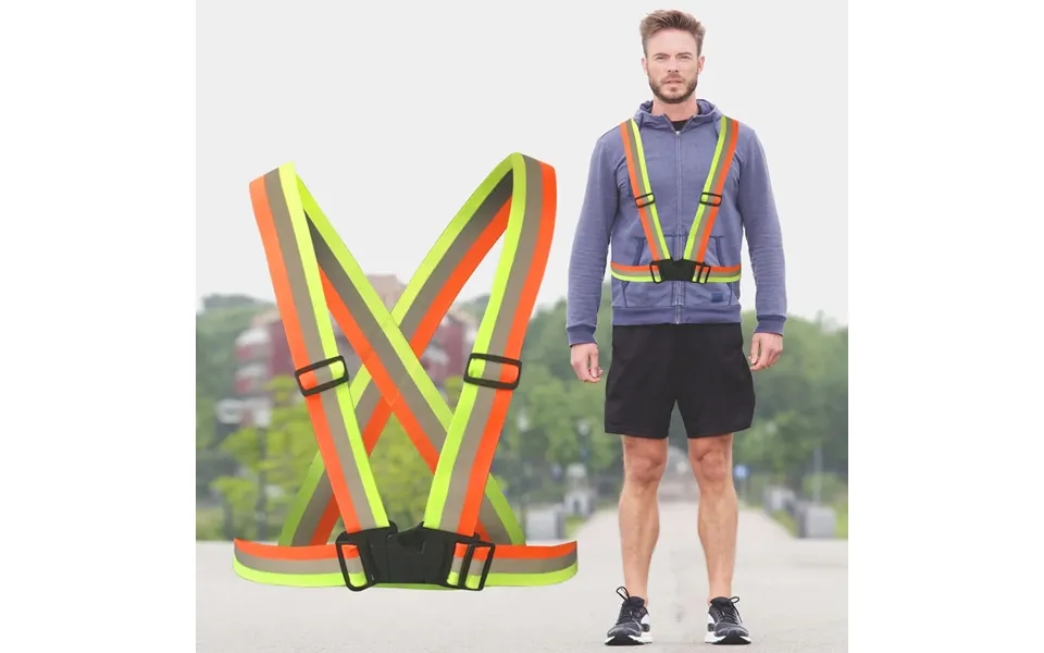 Refleks- Sikkerhedsvest 5 Forskellige Farver - Orange