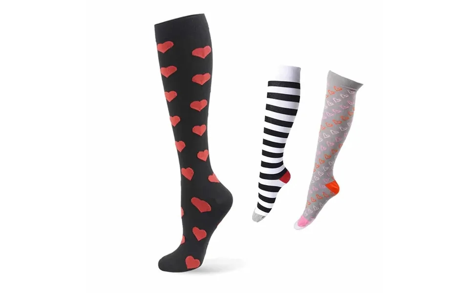 Støttestrømper Kompressionsstrømper - Sæt Med 3 Par