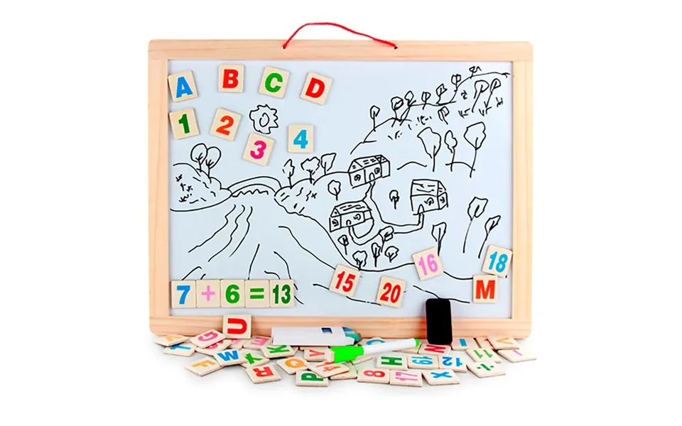 Tegnetavle - Magnetisk Whiteboard Og Kridttavle