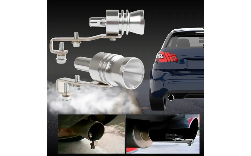 Turbofløjte I Stål Til Biludstødning - Universal -