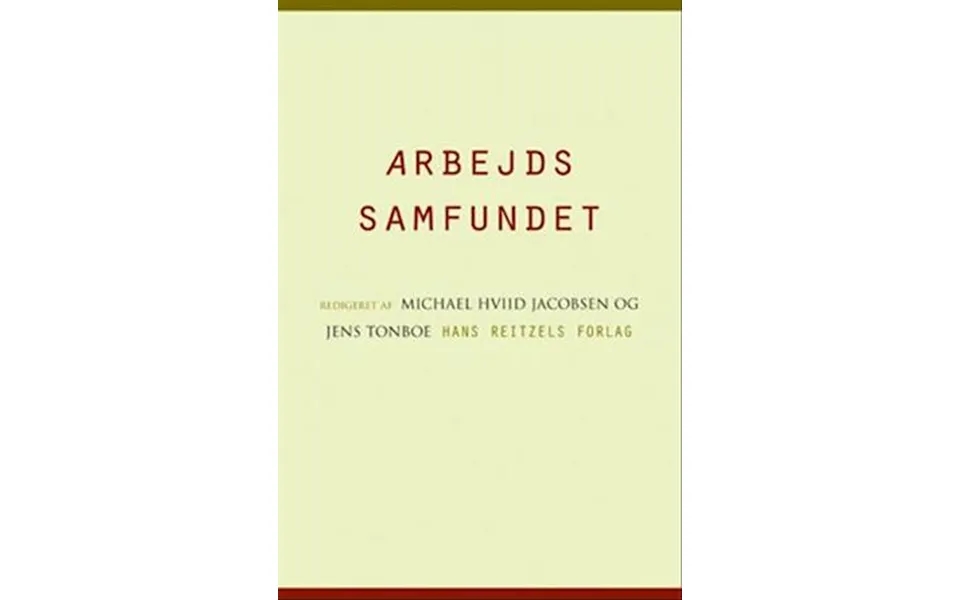 'arbejdssamfundet' - Brugt Bog