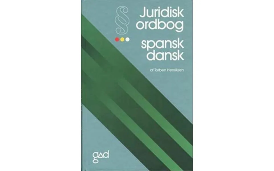 'juridisk Ordbog Spansk-dansk' - Brugt Bog
