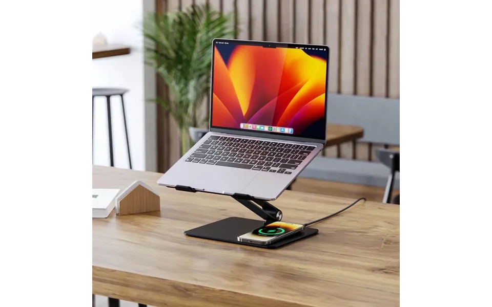 Stativ Til Bærbar Computer Med Qi-opladning