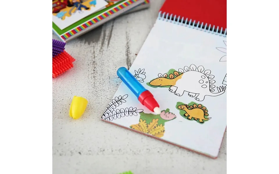 Vand Malebog Med Blyant - Dinosaurer