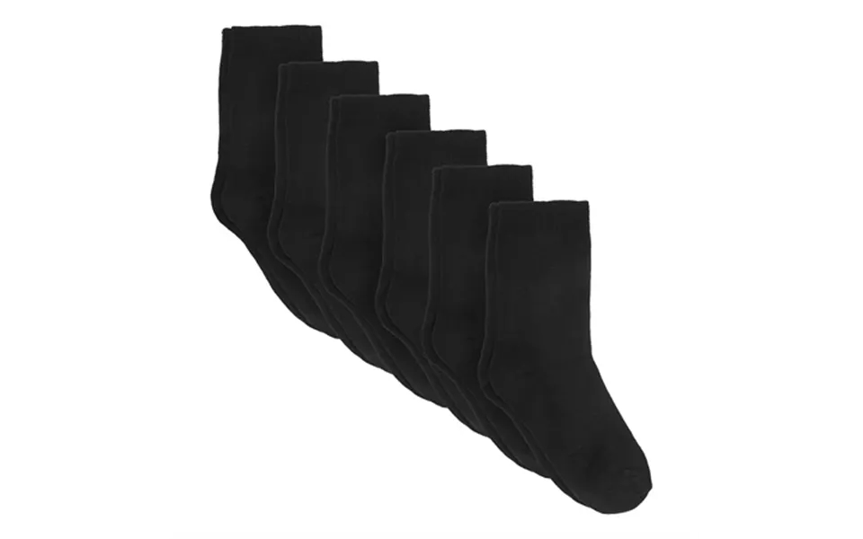 Birkholm 6-pak Strømper Sort