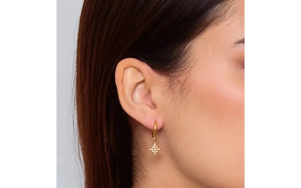 Eline L'atelier Stjerne Ørering Guld