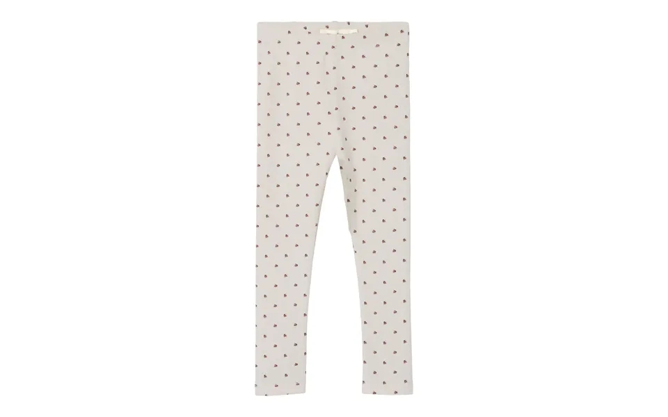 Lil Atelier Rib Leggings Lago Kye Turtledove Ladybug