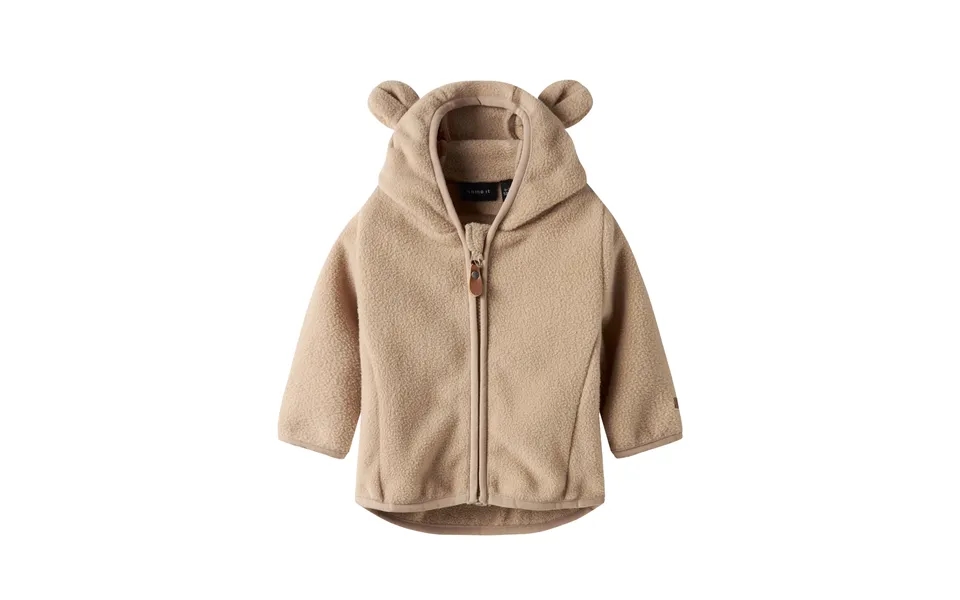 Name It Fleece Jakke Meeko Silver Mink