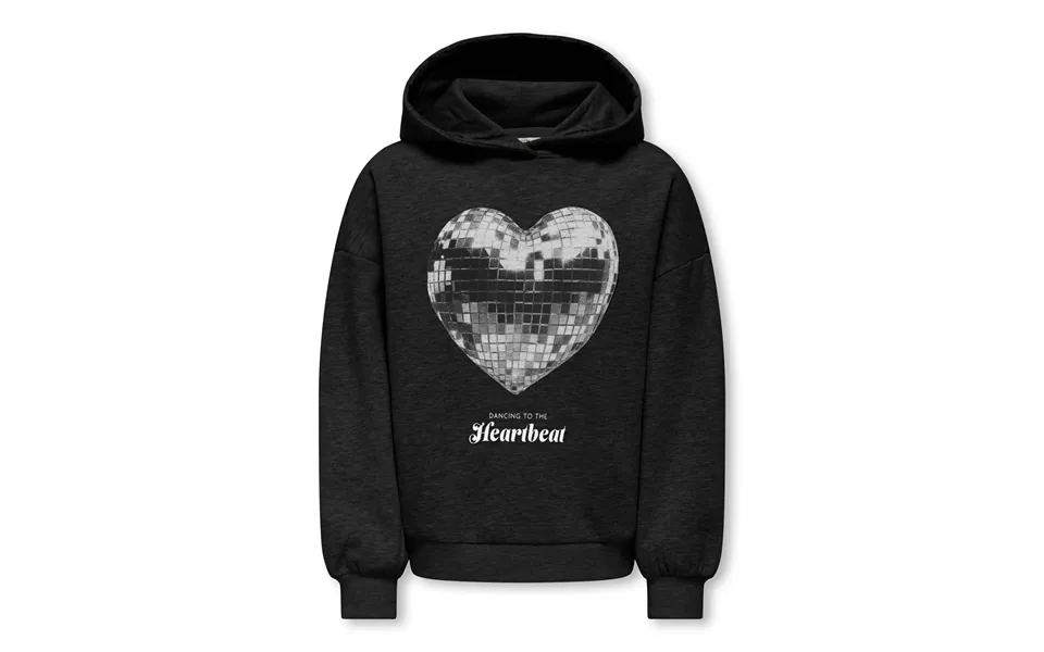 Only Kids Loose Hoodie Marita Black Heart