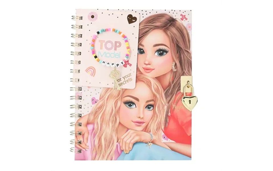 Top Model Dagbog Lås & Armbånd