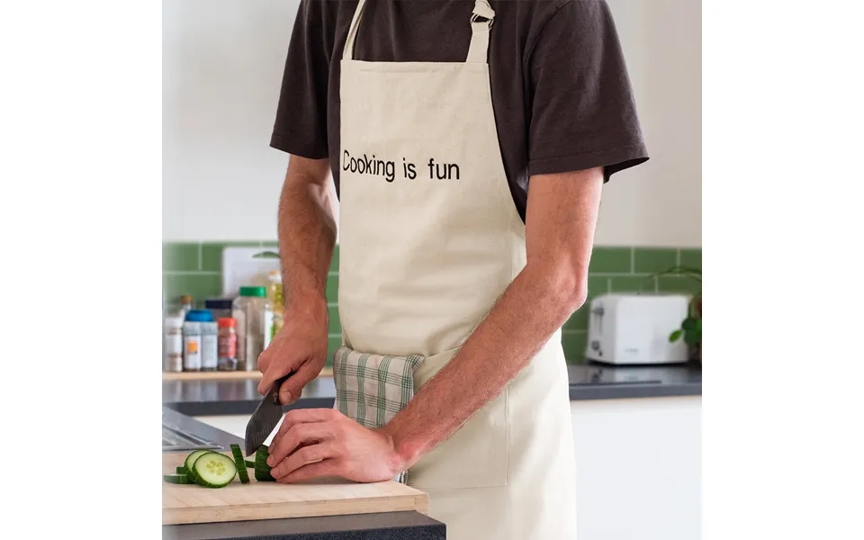 Smartphoto Broderet Forklæde Beige