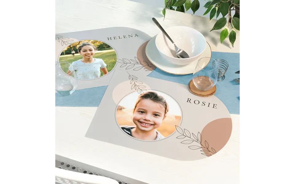 Smartphoto Dækkeserviet Plastik Buet - Sæt Med 2