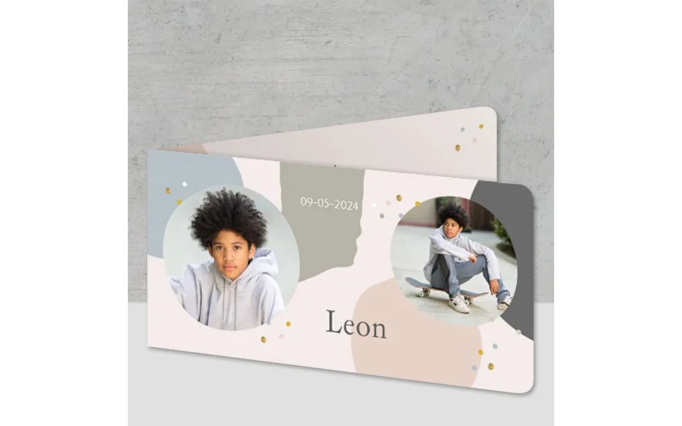 Smartphoto Foldede Fotokort Panorama Liggende Runde Hjørner