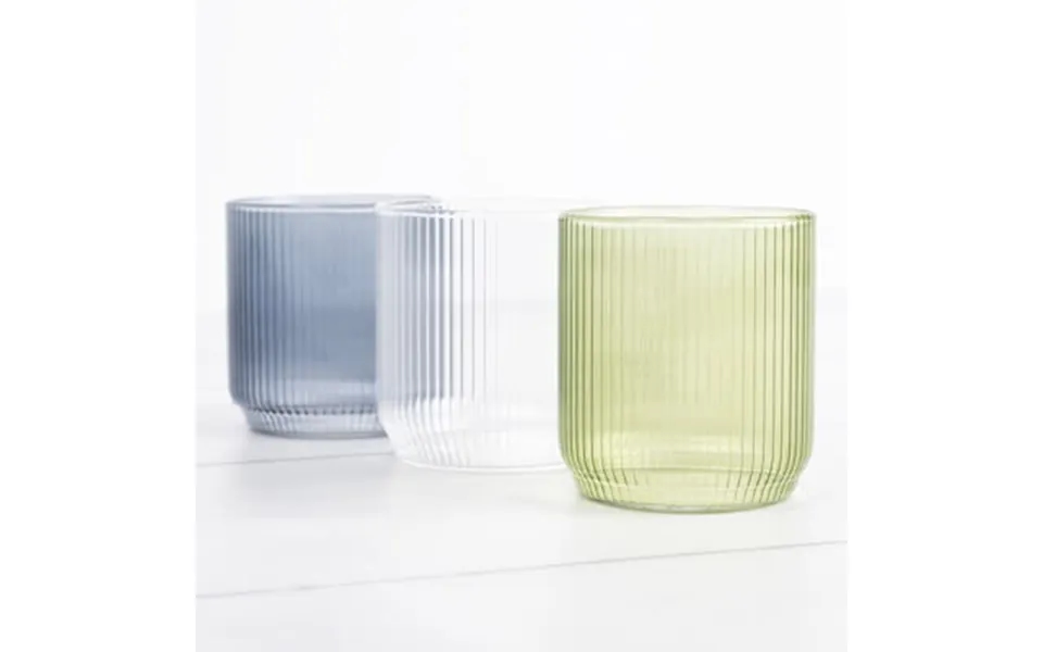 Smartphoto Fyrfadsstager I Blåt Glas 6 Stk