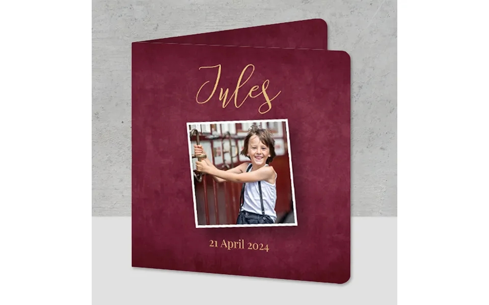 Smartphoto Klassisk Bryllupsinvitation