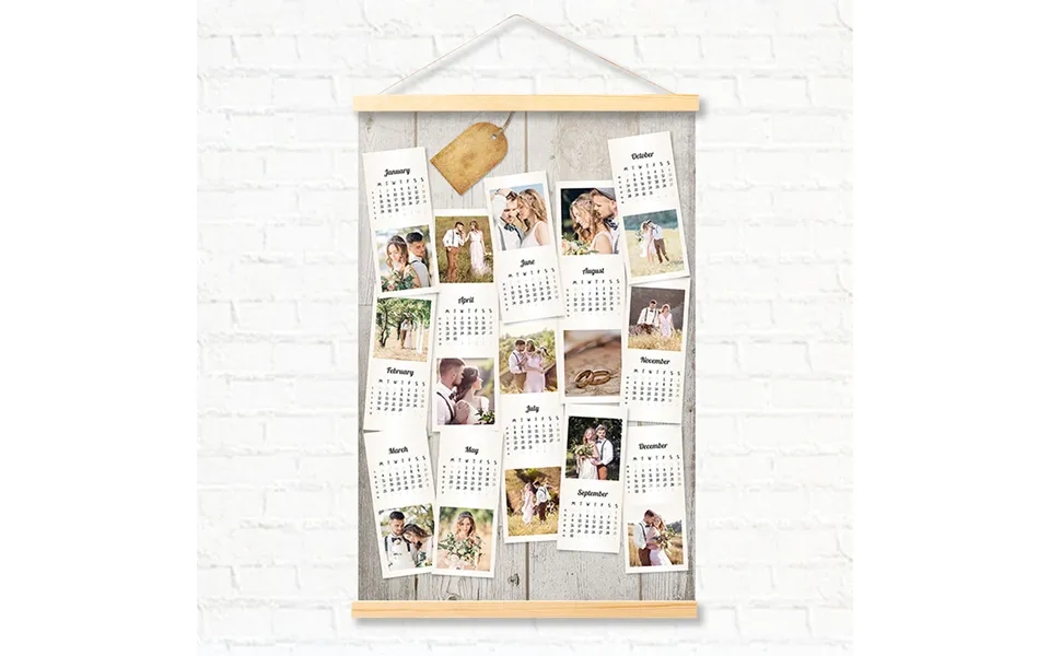 Smartphoto Plakatkalender Med Plakatophæng 60 X 40 Cm Træ