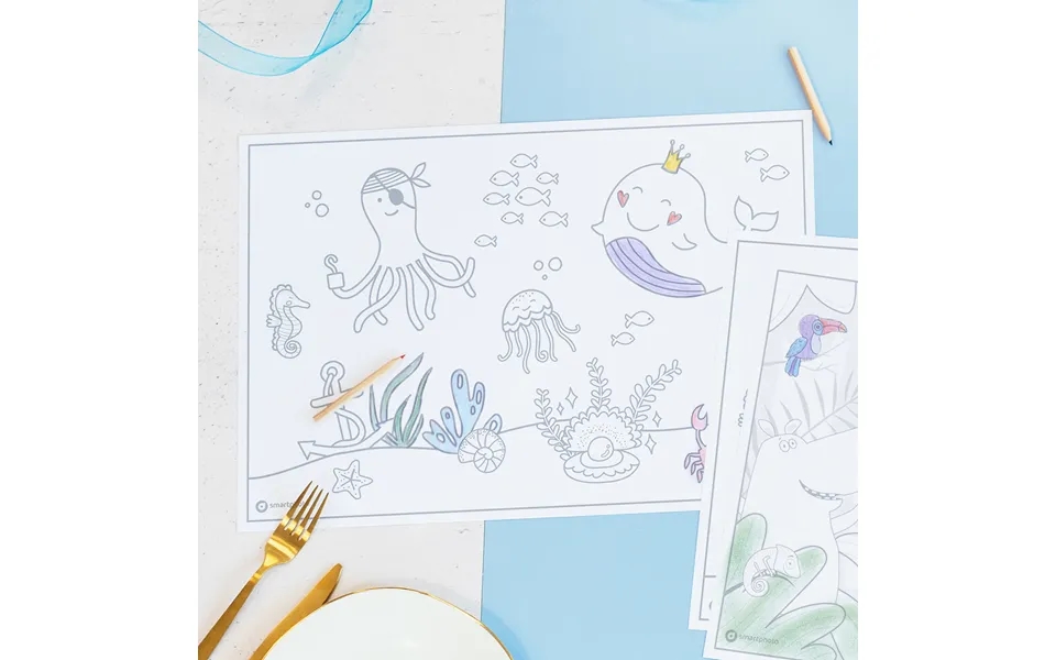 Smartphoto Sæt Med Dækkeservietter Af Papir - Fødselsdagspynt