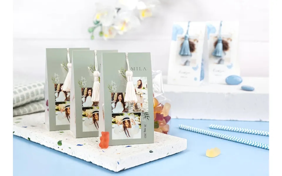 Smartphoto Slikpose Med Fotoomslag Og Vaniljefarvet Kvast - 12 Stk