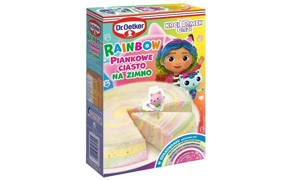 Dr. Oetker Rainbow Piankowe Ciasto Na Zimno Gabby's Foam Cake