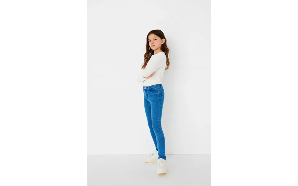 Kids Only Konrain Denim Skinny Fit Jeans I Lyseblå Til Piger
