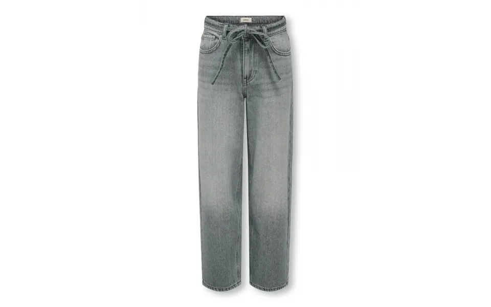 Kids Only Straight Fit Jeans I Grå Denim Til Piger