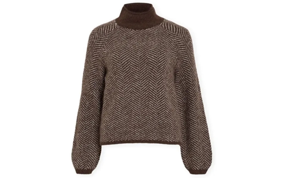 Pullovere Vila Noos Lory High Knit - Coffee Bean
