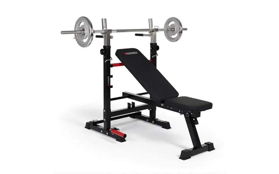Træningsbænk Folding Bench & Barbell Rack Force 4.0 - Hammer