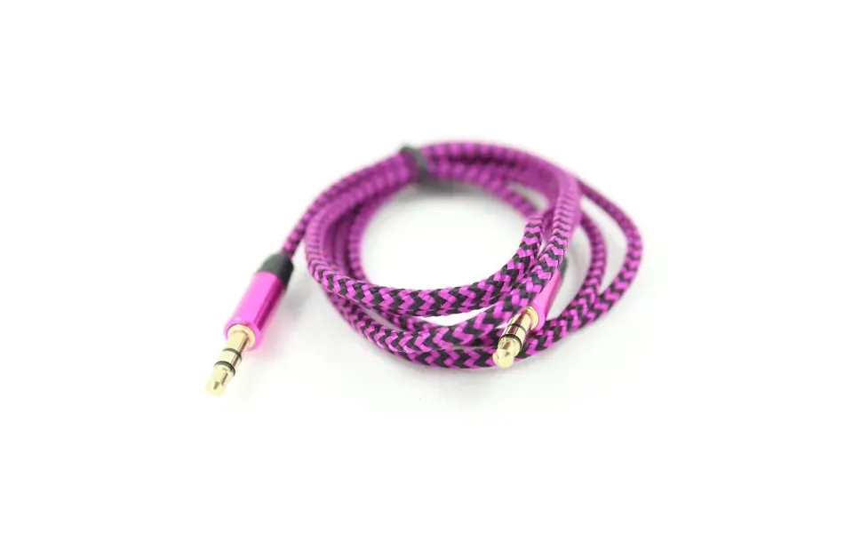 Audiokabel Minijack Til Minijack. Lilla.