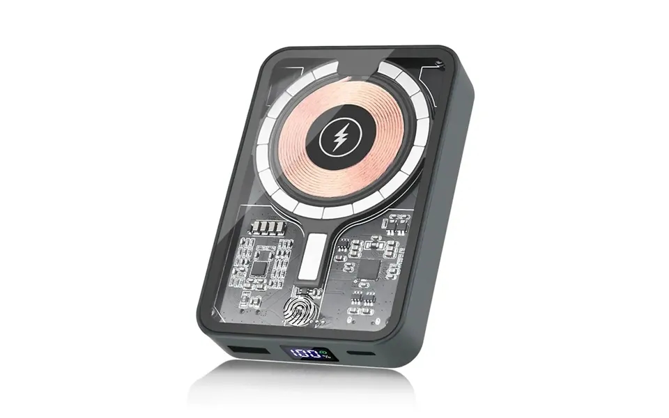 Cx06 Quick Charging Powerbank. Magnetisk Magsafe Trådløs Oplader