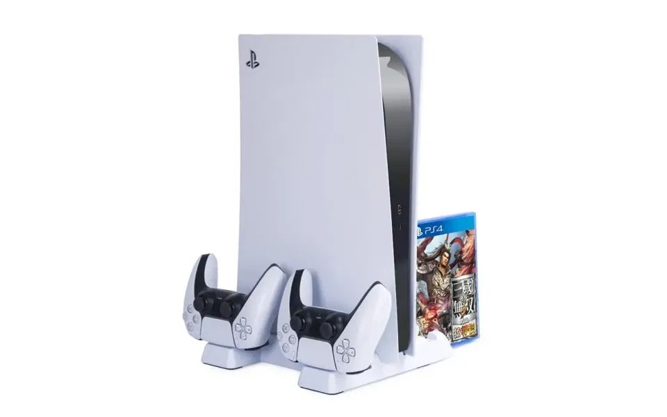 Dobe Multifunktionel Playstation 5 Cooling Stand. Plads Til Spil Samt To Ps5 Controllere