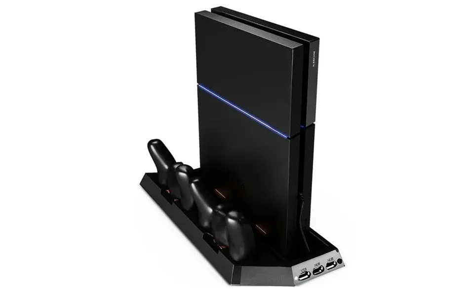 Dobe Universal Ps4 Ps4 Ps4 Slim Ps4 Pro Stander Med Køler Samt Ps4 Controller Opladestation