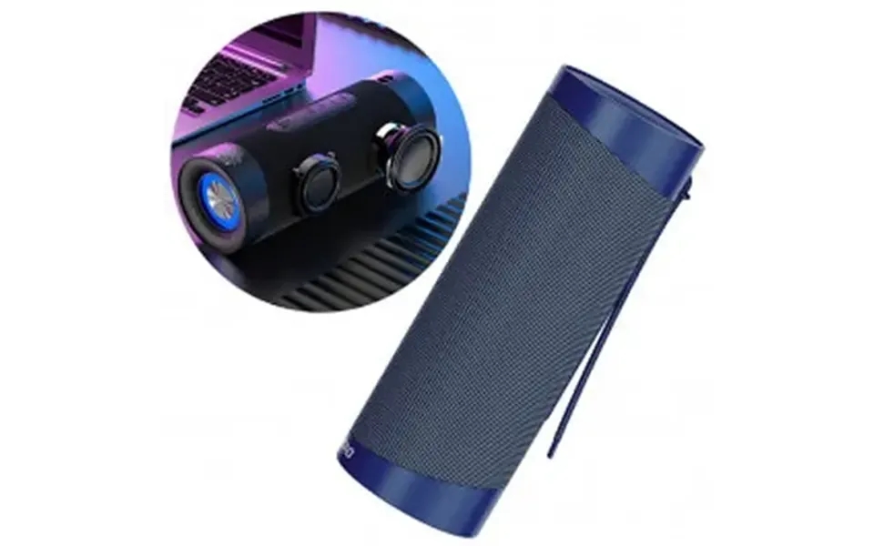 Dudao Y10pro Transportabel Rgb Bluetooth Højttaler. Blå.