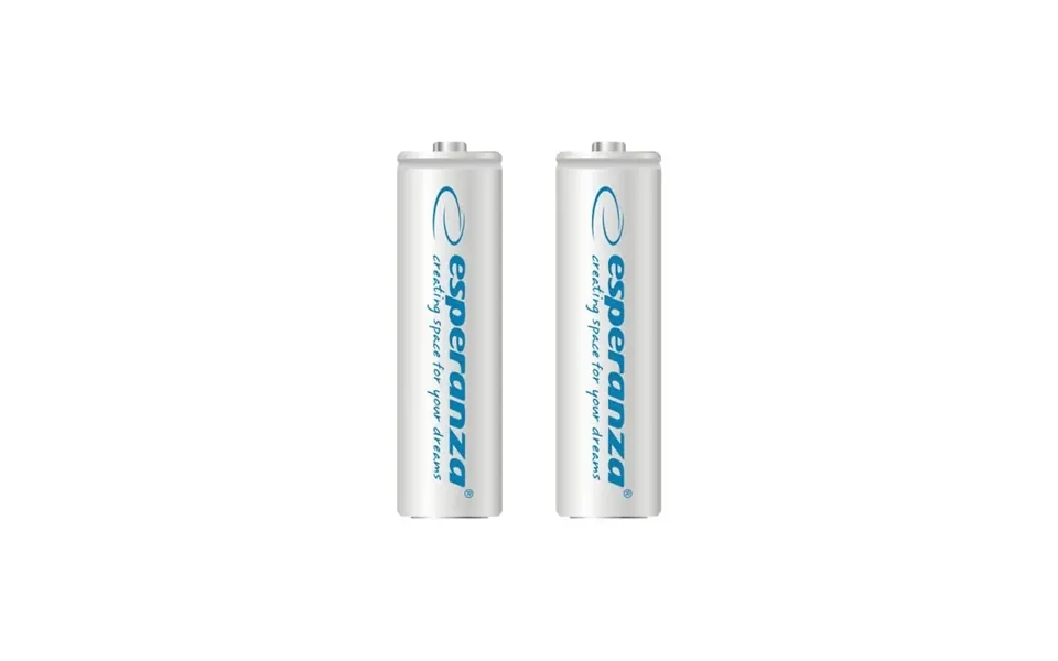 Esperanza Genopladelige Batterier. Ni-mh Aa 1000mah. 2 Stk. Hvid