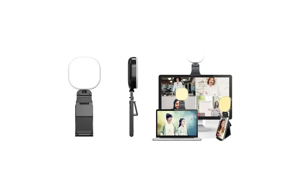 F-610 Multifunktionel Led Videobelysning Til Live Streaming. 5 Farver Og 5 Niveauer