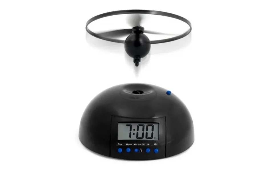 Flyvende Vækkeur Med Propel Der  Stikker Afâ .