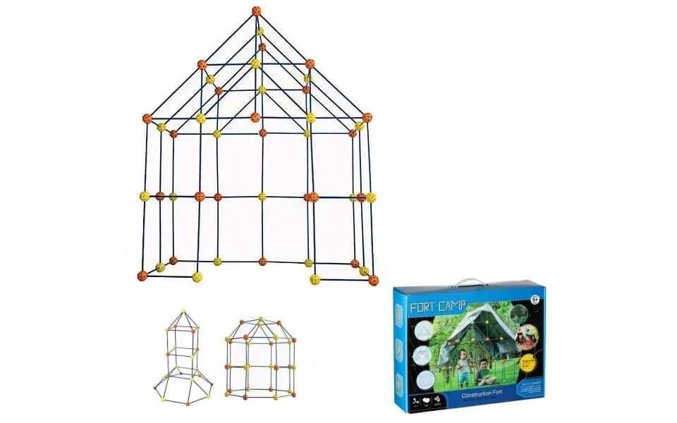 Fort Camp Byggesæt Til At Bygge Huler Til Børn. 158 Dele I Super Kvalitet