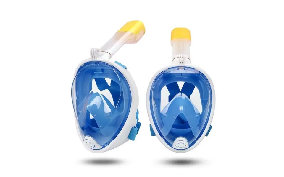 Full Face Dykkermaske Med Snorkel Samt Holder Til Aktivitetskamera
