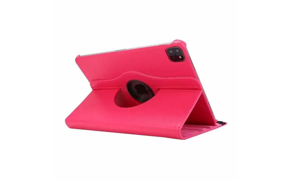 Ipad Pro 12,9 3 & 4 Gen Roterende Cover Og Stander. Hot Pink