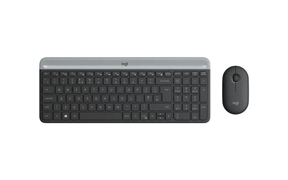 Logitech Mk470 Slim Wireless Combo Tastatur Og Mus-sæt.