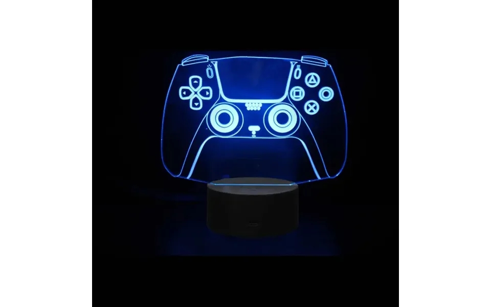 Playstation 4 Controller 3d Lampe. Flot Lysende Playstation Natlampe